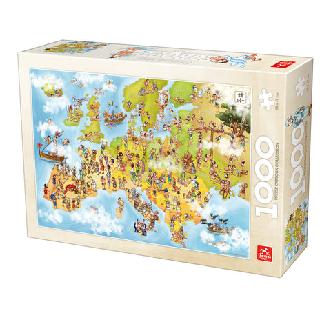 Dėlionė Dtoys Puzzle Cartoon Collection - Map Europe 1000