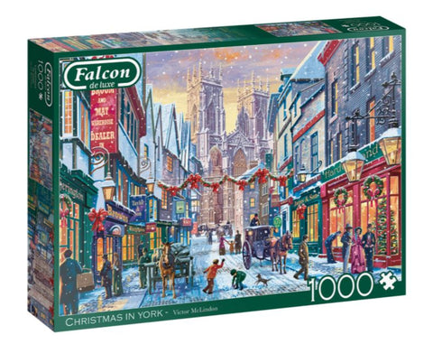 Dėlionė Falcon De Luxe Puzzle Christmas In York 1000
