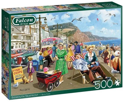 Dėlionė Falcon De Luxe Puzzle Sidmouth Seafront 500