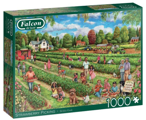 Dėlionė Falcon De Luxe Puzzle Starwberry Picking1000