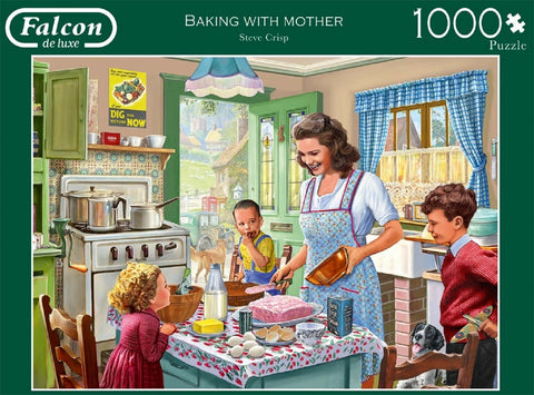 Dėlionė Falcon De Luxe Puzzle Baking With Mother 1000