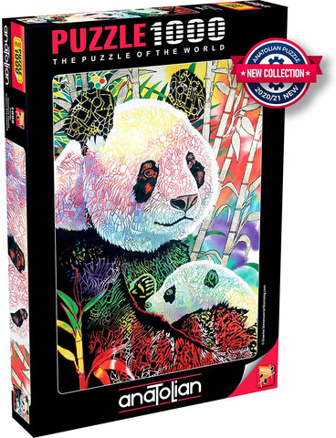 Dėlionė Anatolian Puzzle Rainbow Panda 1000