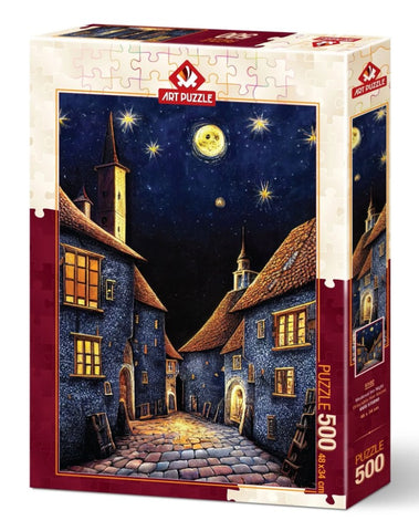 Dėlionė Art Puzzle Medieval Inn Night 500