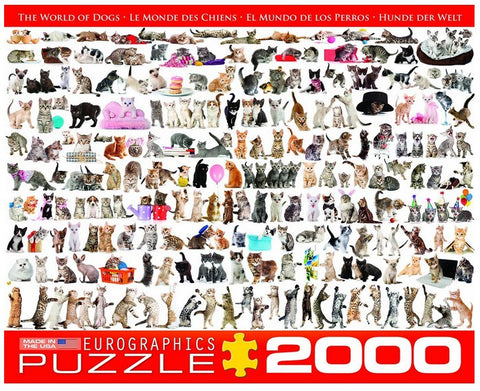 Dėlionė Eurographics Puzzle The World Of Cats 2000